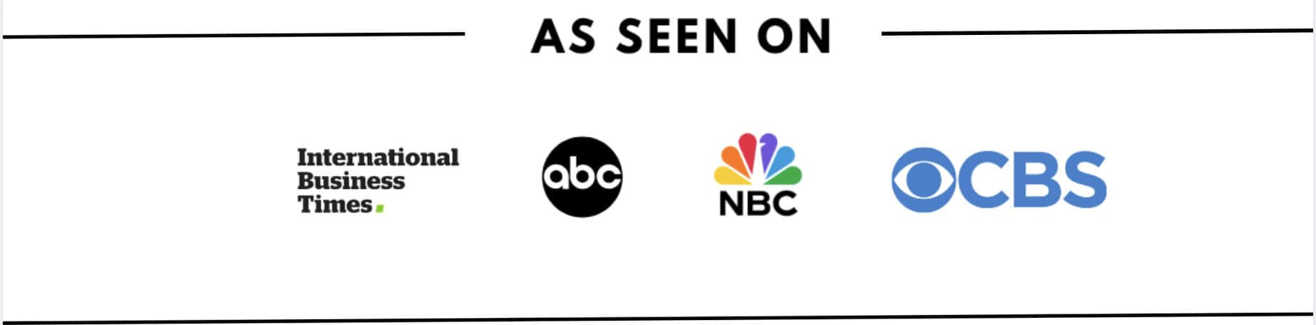 As seen on — media logos